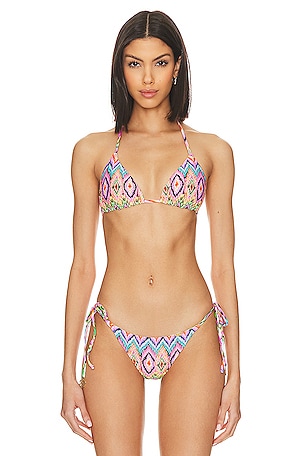 Miami Sorbet Triangle Bikini Top Luli Fama