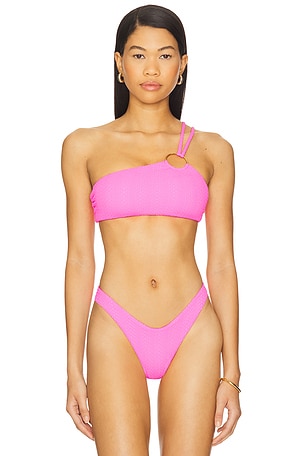 Asymmetric Ring Bikini Top Luli Fama