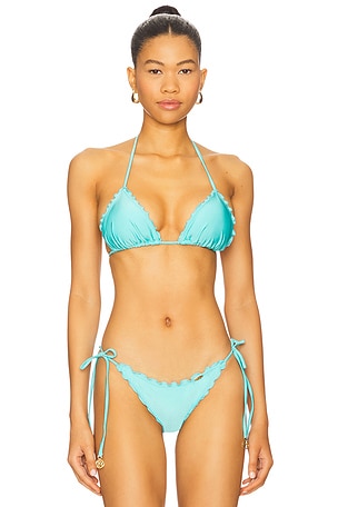 Wavey Triangle Bikini Top Luli Fama
