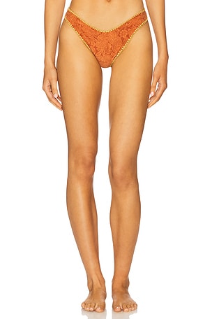 Luxe Stitch High Leg Brazilian Bikini Bottom Luli Fama