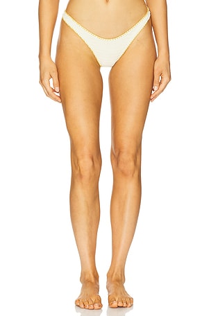 Luxe Stitch High Leg Brazilian Bikini Bottom Luli Fama