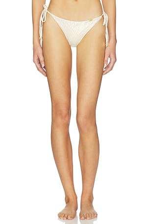 Seamless Ruched Back Brazilian Tie Bottoms Luli Fama