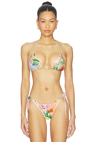 Ring Seamless Crystallized Bikini Top Luli Fama