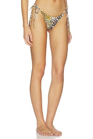 Luli Fama Tigressa Seamless Ruched Back Brazilian in Brown