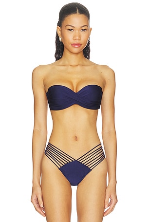 Luli Fama Cosita Buena Underwire Push Up Bra in Navy. Size XL. Also