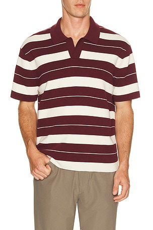 Knit Stripe Short Sleeve Polo Shirt lululemon
