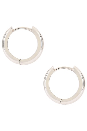 Luv AJ Monaco Huggies in Metallic Silver