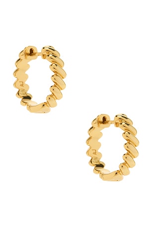 The Mini Snake Chain Hoops Luv AJ