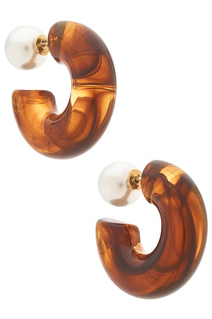 The Tortoise Noemi Hoop Earrings Luv AJ