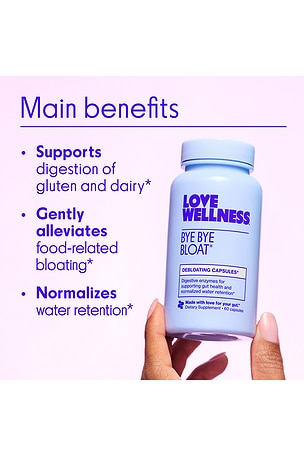 Love Wellness Bye, Bye Bloat: Debloating Capsules* in Beauty: NA