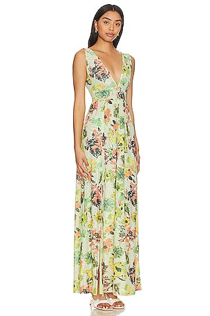 Maaji Clementina Maxi Dress in Green