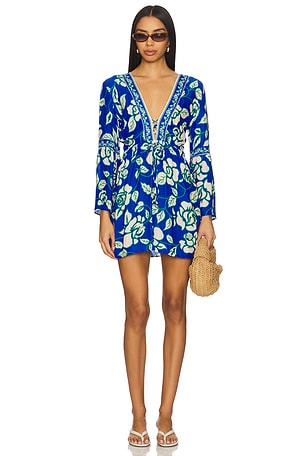 Cobalt Flora Agnes Mini Dress Maaji