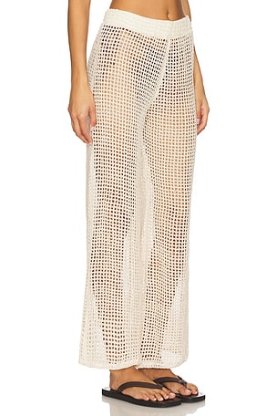 Maaji Coastal Knit Nellie Wide Leg Pants in Ivory