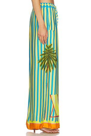 Maaji Tropic Camouflage Ophelia Pants in Teal,Yellow. Size M. Also