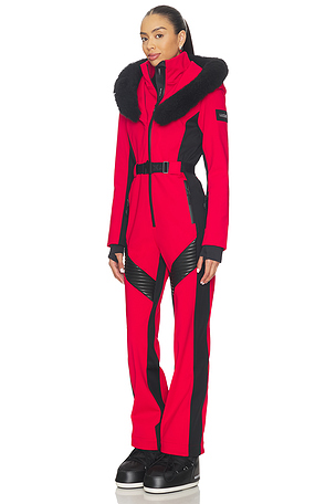 Mackage Ella Ski Suit in Red,Black
