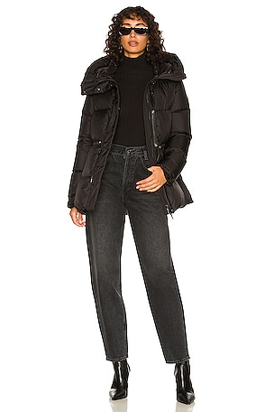 Mackage Freya Puffer Jacket in Black-Black REVOLVE