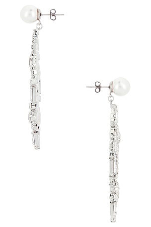 Magda Butrym Drop Earrings in Metallic Silver