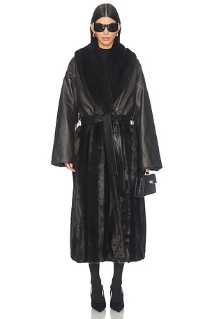 Leather Coat Magda Butrym