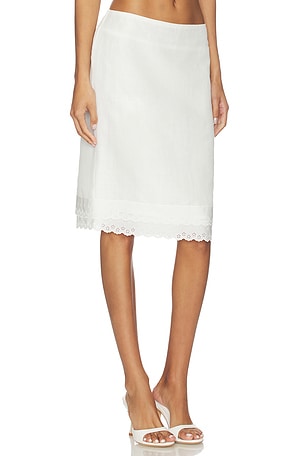 Magda Butrym Mini Pencil Skirt in White