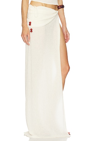 Magda Butrym Maxi Skirt in Cream