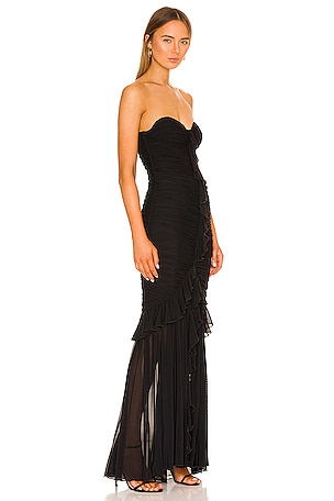 MAJORELLE Giules Gown in Black