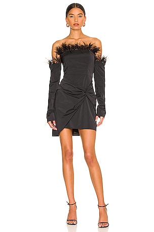 Feather Mini Dress MAJORELLE