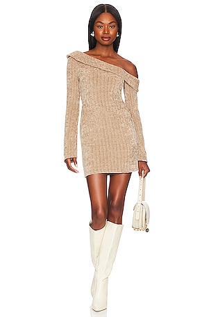 MAJORELLE Shea Chenille Mini Dress in Mocha Latte | REVOLVE MAJORELLE Shea Chenille Mini Dress in Mocha Latte | REVOLVE