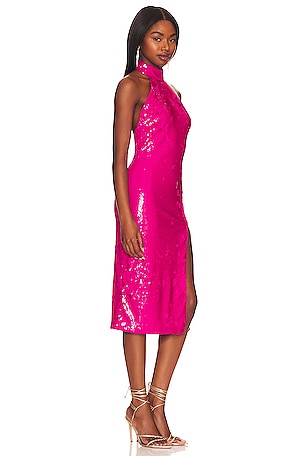 MAJORELLE Malia Midi Dress in Pink