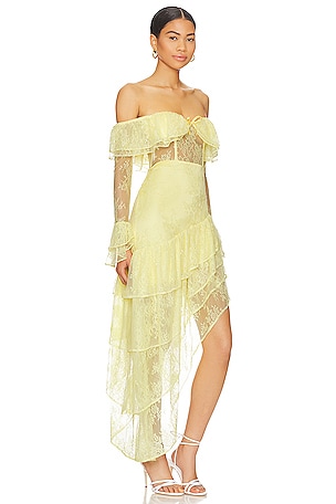 MAJORELLE Maddalena Gown in Yellow