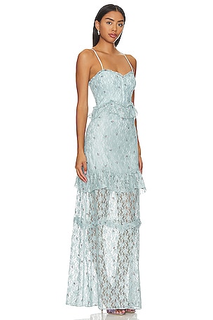 MAJORELLE Aisling Gown in Baby Blue