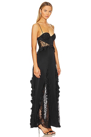 MAJORELLE Ella Gown in Black