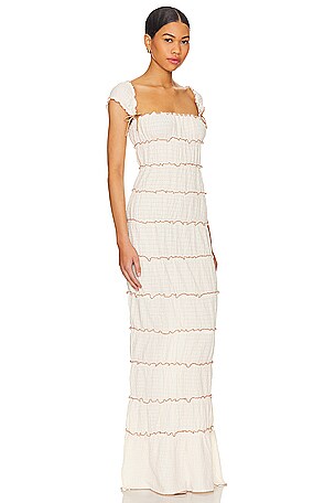 MAJORELLE Mathilda Maxi Dress in Ivory