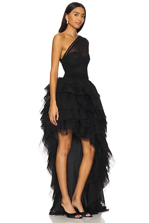 MAJORELLE Soriya Gown in Black