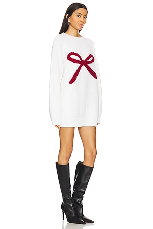 MAJORELLE Junia Sweater Dress in Ivory