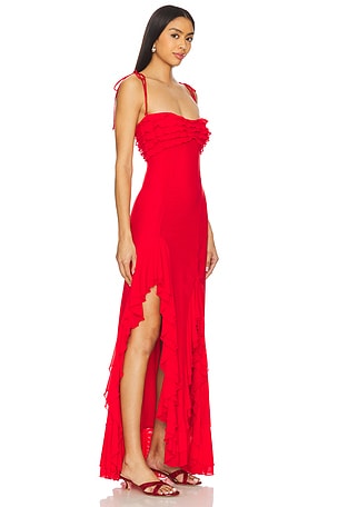 MAJORELLE Charrisse Gown in Red