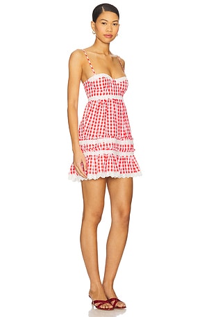 MAJORELLE Roxy Mini Dress in Red