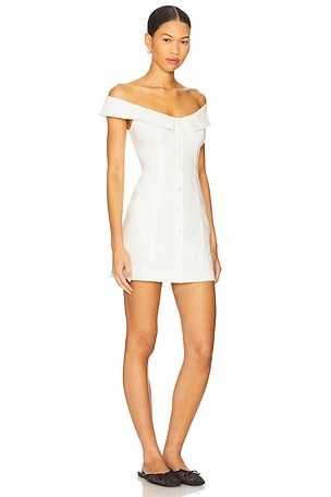 MAJORELLE Sky Mini Dress in Ivory