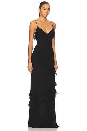 MAJORELLE Aesha Gown in Black