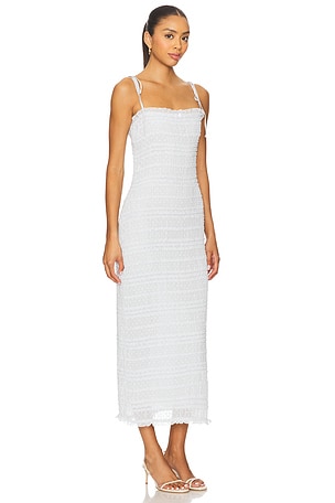 MAJORELLE Olivia Midi Dress in Baby Blue