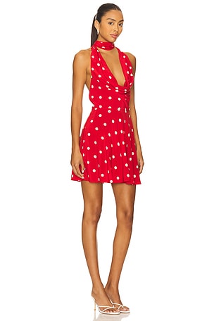 MAJORELLE Deanna Mini Dress in Red