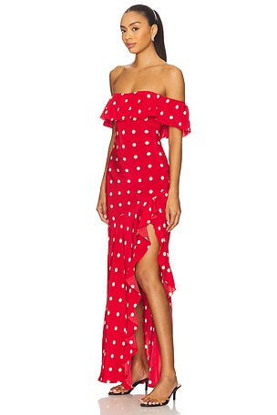 MAJORELLE Deanna Gown in Red