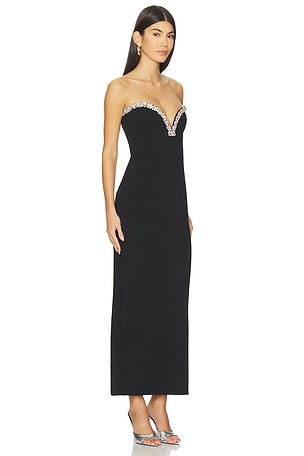 MAJORELLE Emiliana Gown in Black