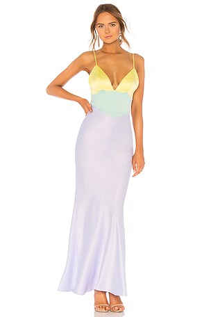 revolve pastel dresses MAJORELLE Rosalinda Maxi Dress in Pastel Multi