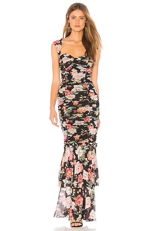 MAJORELLE Mikaela Maxi Dress in Karolina Black REVOLVE