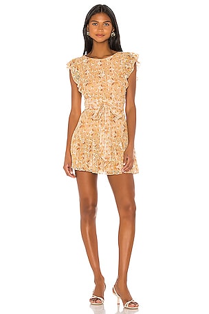MAJORELLE Marnie Mini Dress in Tuscany Yellow | REVOLVE