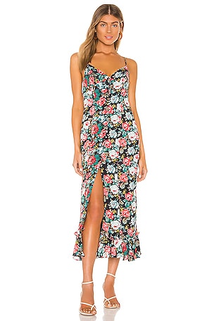 quincy midi dress Quincy Printed Midi Dress
