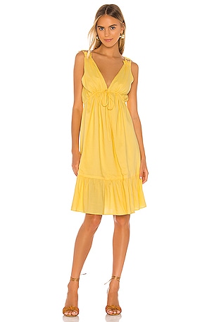 MAJORELLE Esther Midi Dress in Canary Yellow | REVOLVE
