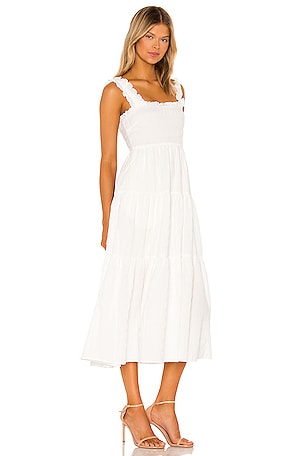 MAJORELLE Kimmie Midi Dress in Ivory