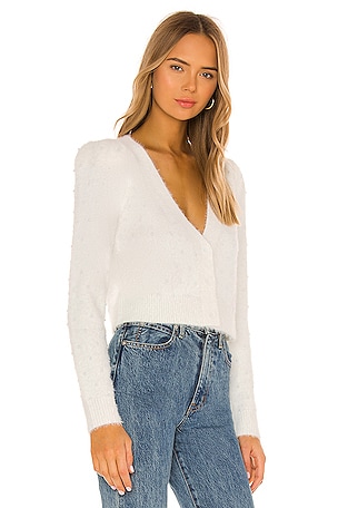 MAJORELLE Vivica Cardigan in Cream