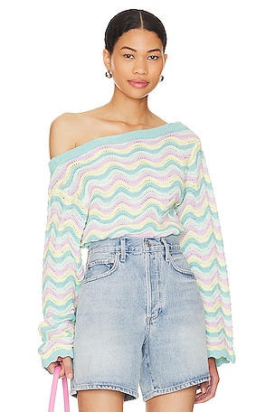 Launa Striped Sweater MAJORELLE
